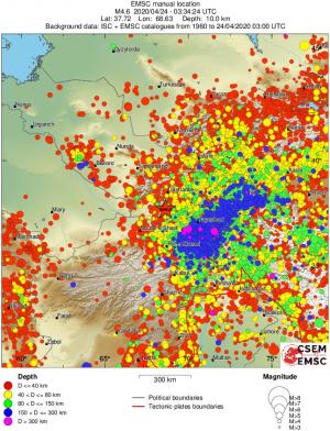 wide historical seismicity