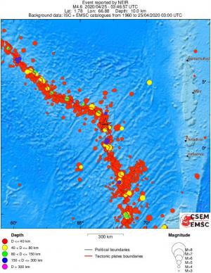 wide historical seismicity