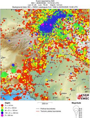 wide historical seismicity