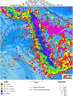 wide historical seismicity