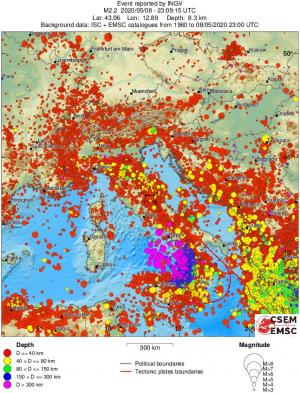 wide historical seismicity