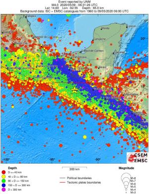 wide historical seismicity