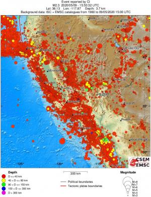 wide historical seismicity