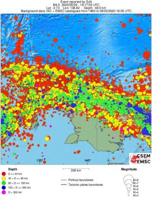wide historical seismicity