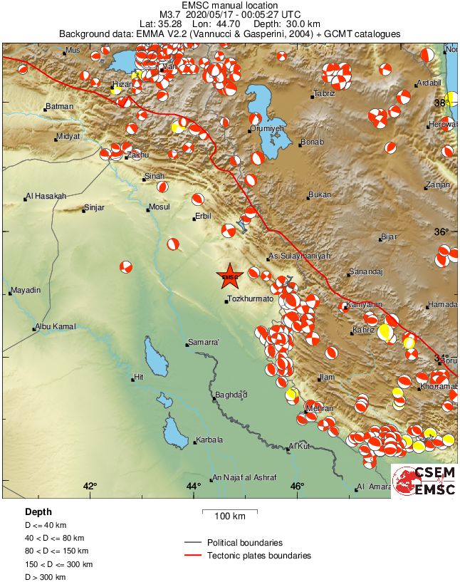 Regional moment Tensor
