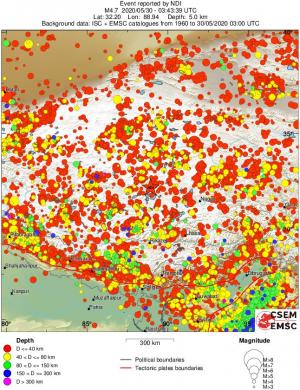 wide historical seismicity