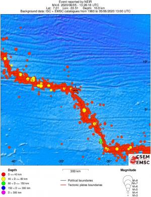 wide historical seismicity