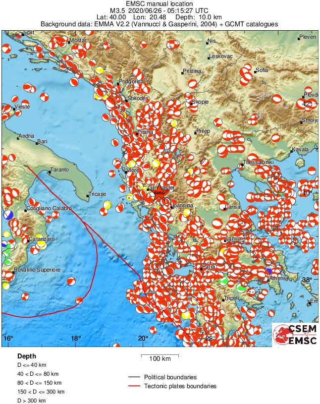 Regional moment Tensor