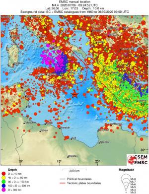 wide historical seismicity
