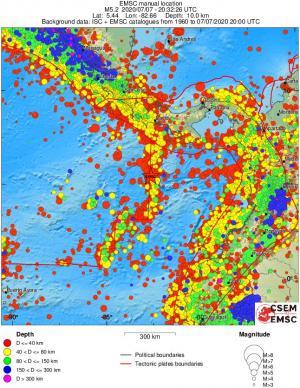 wide historical seismicity