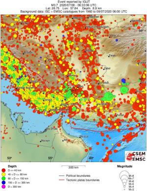 wide historical seismicity