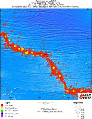 wide historical seismicity