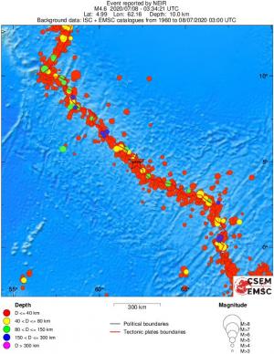 wide historical seismicity