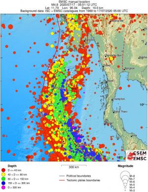wide historical seismicity