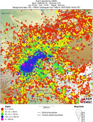 wide historical seismicity