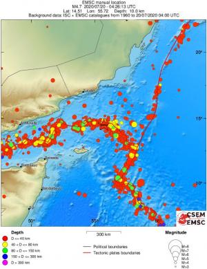 wide historical seismicity
