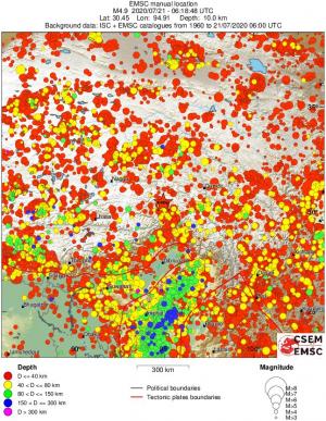 wide historical seismicity