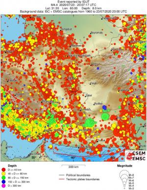 wide historical seismicity