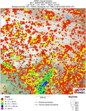 wide historical seismicity