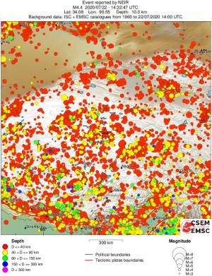 wide historical seismicity