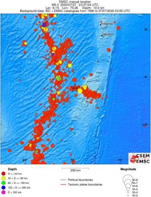 wide historical seismicity