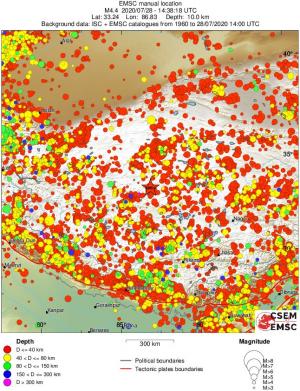 wide historical seismicity