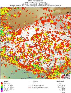 wide historical seismicity