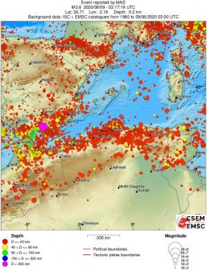 wide historical seismicity