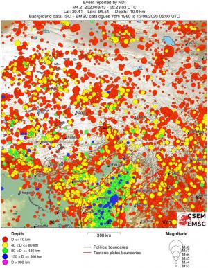 wide historical seismicity