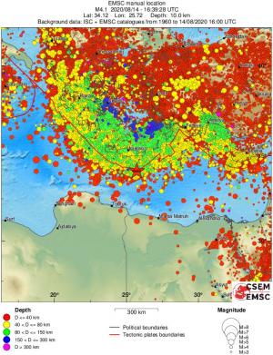 wide historical seismicity