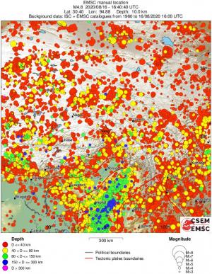 wide historical seismicity