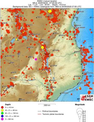wide historical seismicity