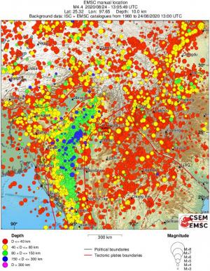 wide historical seismicity