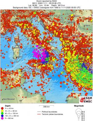 wide historical seismicity