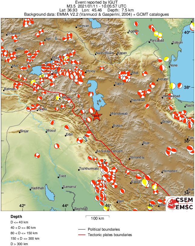 Regional moment Tensor