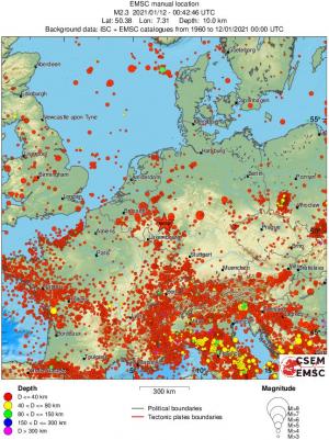 wide historical seismicity