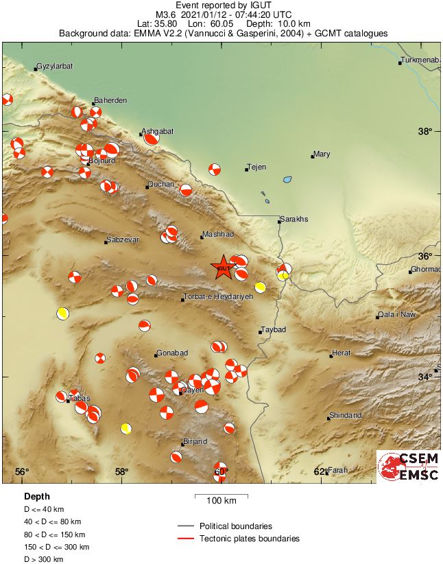 Regional moment Tensor