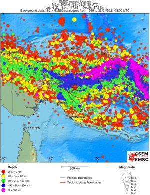 wide historical seismicity