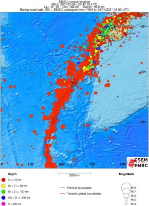 wide historical seismicity