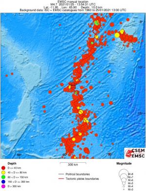 wide historical seismicity