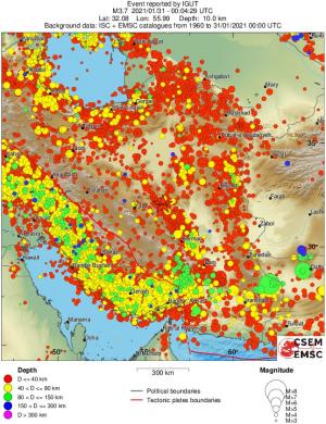 wide historical seismicity