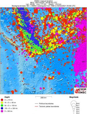 wide historical seismicity