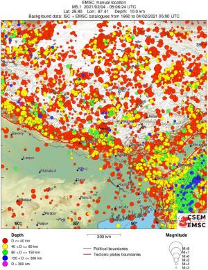wide historical seismicity