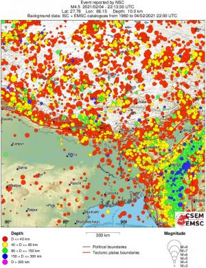 wide historical seismicity