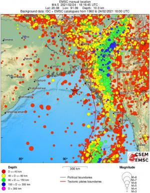 wide historical seismicity