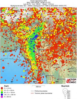 wide historical seismicity