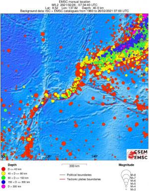 wide historical seismicity
