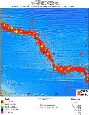 wide historical seismicity