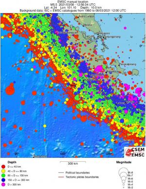wide historical seismicity