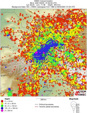 wide historical seismicity